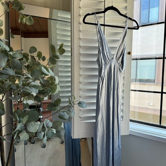 Bec & Bridge Moon Dance Maxi Dress in Dusty Blue - Picture 5 of 10